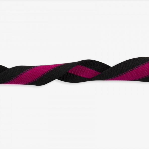 Galonband ~ Schwarz Pink Ripsband