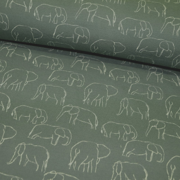 Jersey ~ Elefanten auf Grün