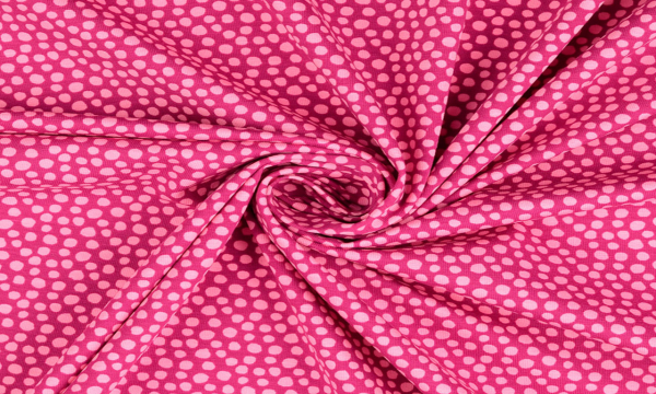 GOTS ORGANIC BIO Jersey ~ Punkte Pink