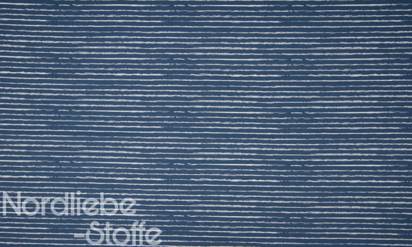 Baumwolle ~ Streifen Jeansblau