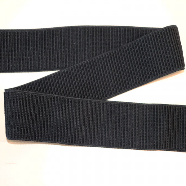 Grobripp Bündchen Gummi 50 mm Cuff ~ Schwarz 1,55 m LETZTES Stück