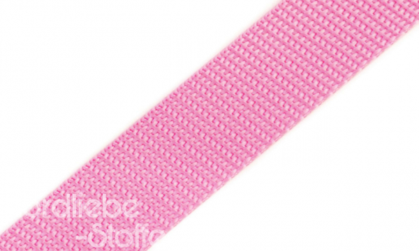 PP Gurtband 25mm LightPink