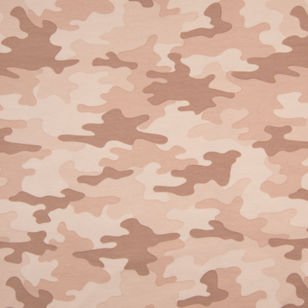 French Terry ~ Camouflage Tarnoptik Altrosa