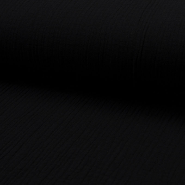 Musselin ~ TRIPLE UNI Schwarz