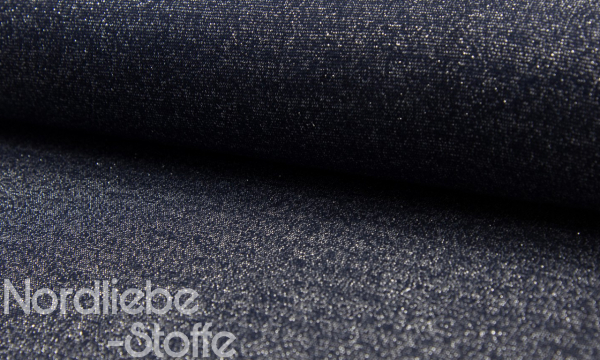 Glitzer Bündchen ~ Navy Silver