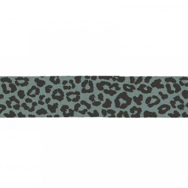 3 Meter Jersey Schrägband 20 mm Leopard Khaki Hell