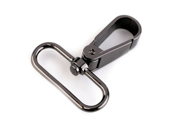 Karabiner 39 mm nickel-schwarz