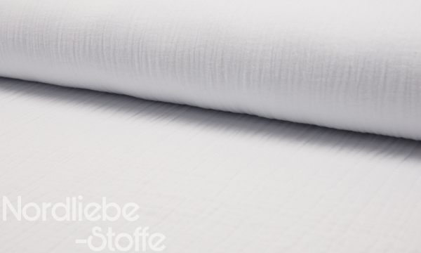 Musselin ~ Double Gauze UNI Weiß