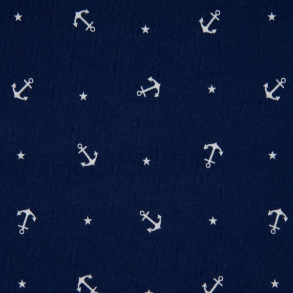 Jersey ~ Anker & Sterne auf Navy