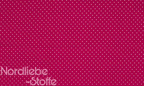 Jersey ~ Kleine Punkte Fuchsia