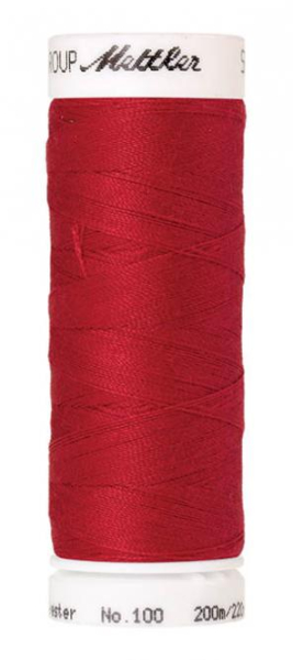 200m Mettler Amann SERALON 1678 Allesnäher Garn Col. 0503 Ruby Red