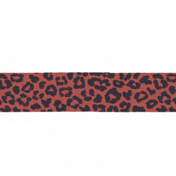 3 Meter Jersey Schrägband 20 mm Leopard Terra