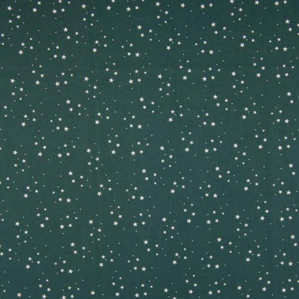 Baumwolle ~ zarte Sterne auf Grün