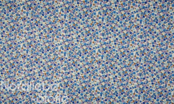 SOFT Digital Baumwolle ~ mini Kornblumen blau