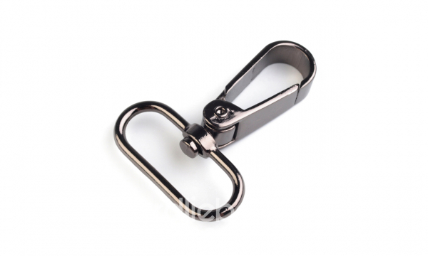 Karabiner 30mm nickel-schwarz