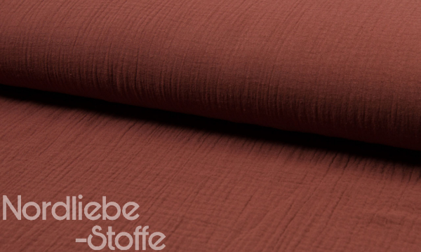 Musselin ~ Double Gauze UNI Dunkel Terra