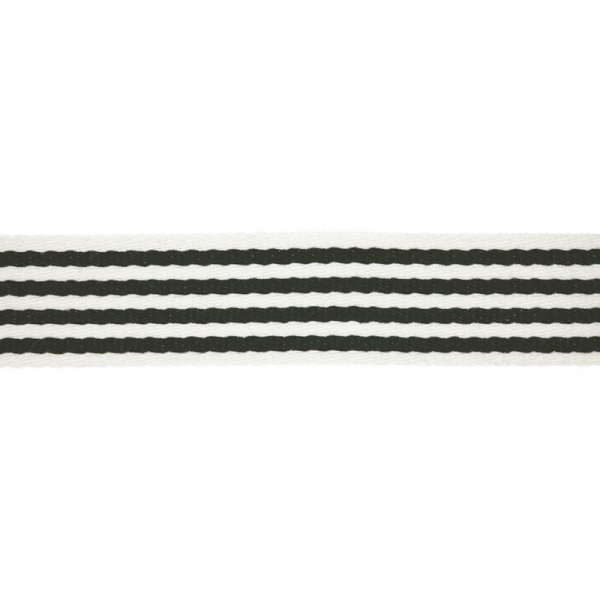 STREIFEN Gurtband 40mm Schwarz