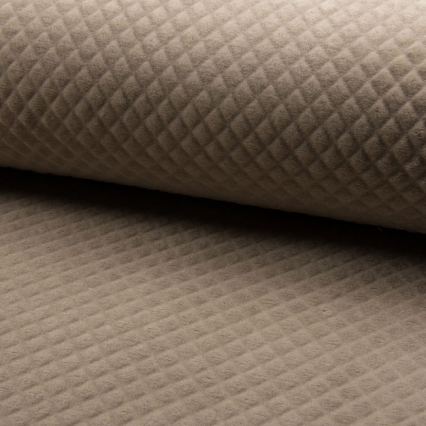 Kuschelfleece ~ Stepp Optik Diamond Sand