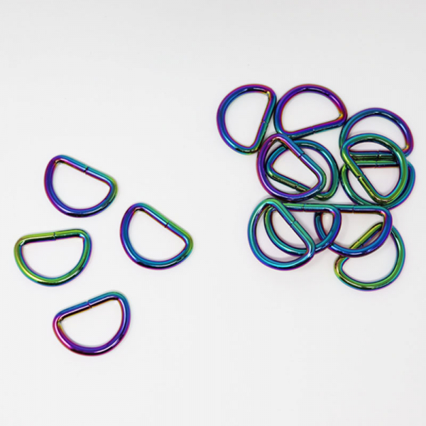 D-Ring 25mm Regenbogen multicolor