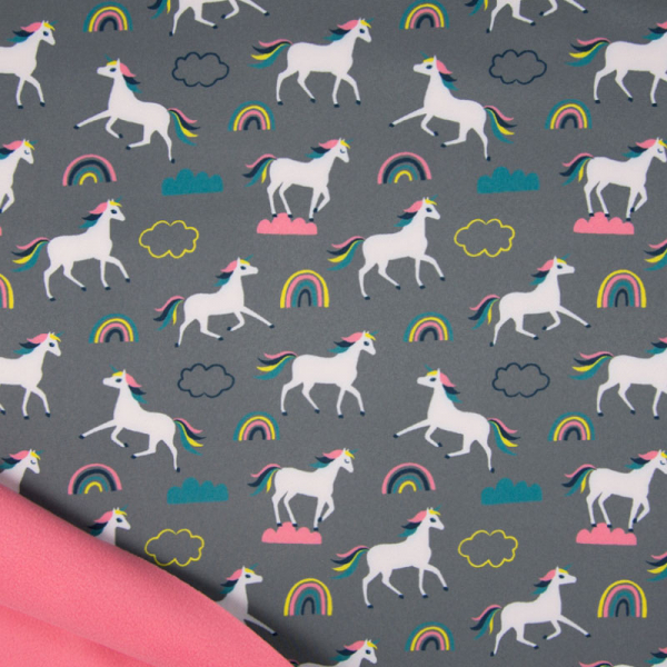 Softshell ~ Einhorn Regenbogen 0,72 m LETZTES Stück