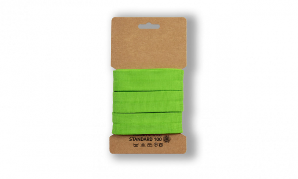 3 Meter Jersey Schrägband Limegreen 20mm