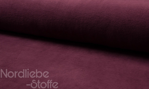 Baumwoll Fleece ~ Bordeaux