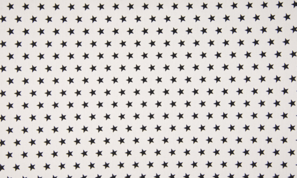 Baumwolle ~ Sterne auf Weiß